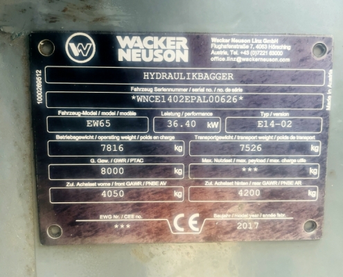 Neuson EW65 Mobilbagger gebraucht_03