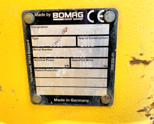 Bomag BMP8500 Grabenwalze gebraucht BJ 2012_02